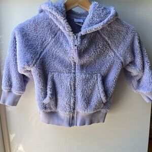 Hanna Andersson Purple Fleece Hoodie Sweatshirt